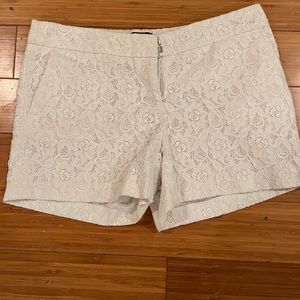 White Lace Cynthia Rowley shorts